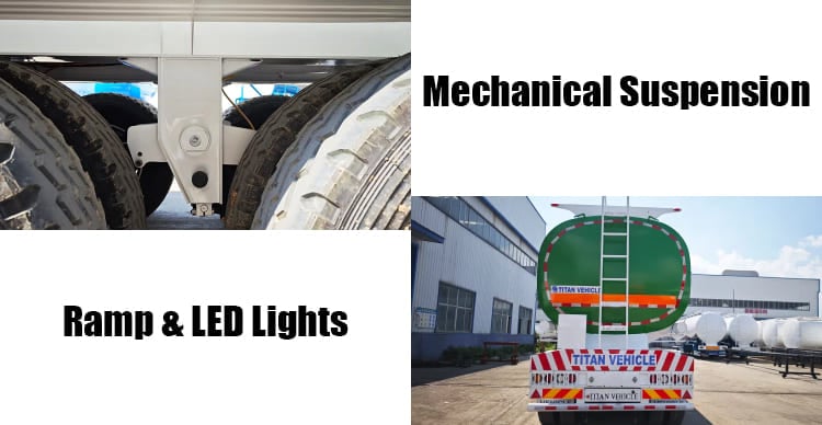 3 Axle 45000 Liters Fuel Tanker Semi Trailer Price for Sale in Angola