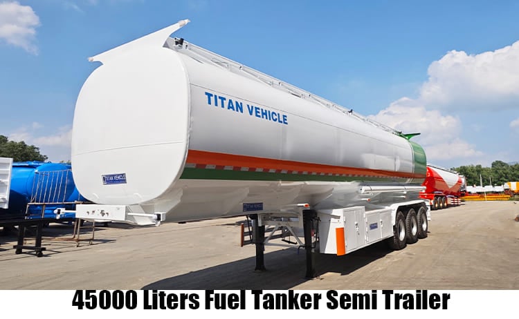 3 Axle 45000 Liters Fuel Tanker Semi Trailer Price for Sale in Angola