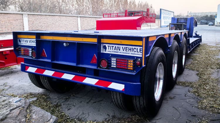80 Ton Detachable Gooseneck Lowboy Trailer for Sale in Angola