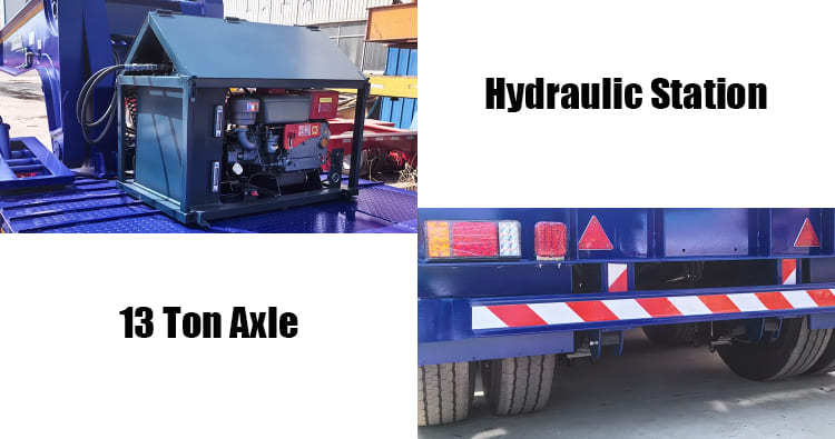 80 Ton Detachable Gooseneck Lowboy Trailer for Sale in Angola