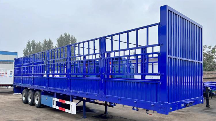 3 Axle Cargo Fence Semi Trailer with Air Suspension