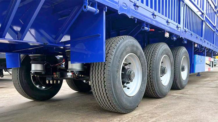 3 Axle Cargo Fence Semi Trailer with Air Suspension