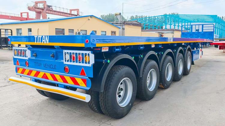 5 Axle Flatbed Trailer Truck for Sale