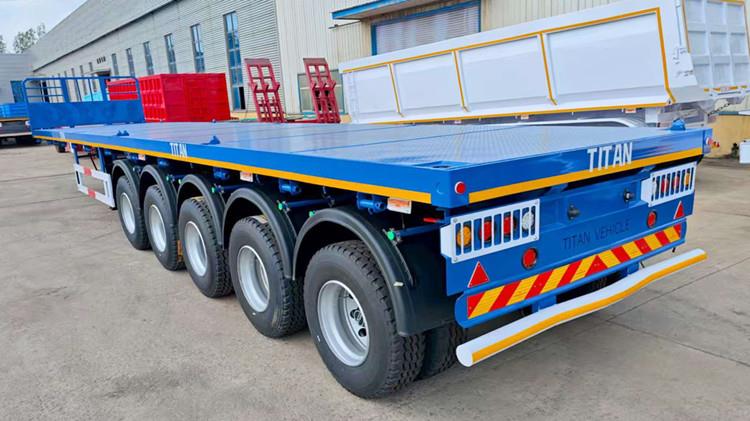 5 Axle Flatbed Trailer Truck for Sale