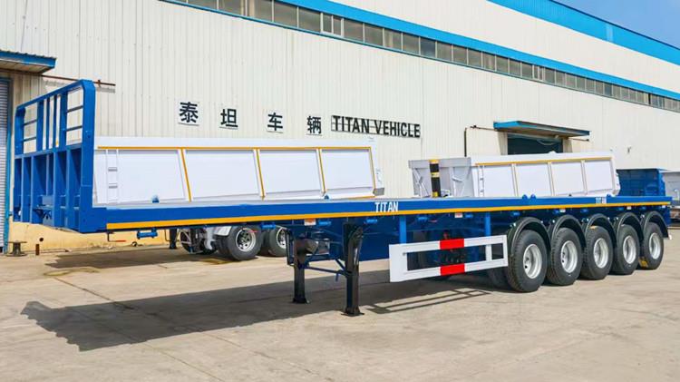 5 Axle Flatbed Trailer Truck for Sale