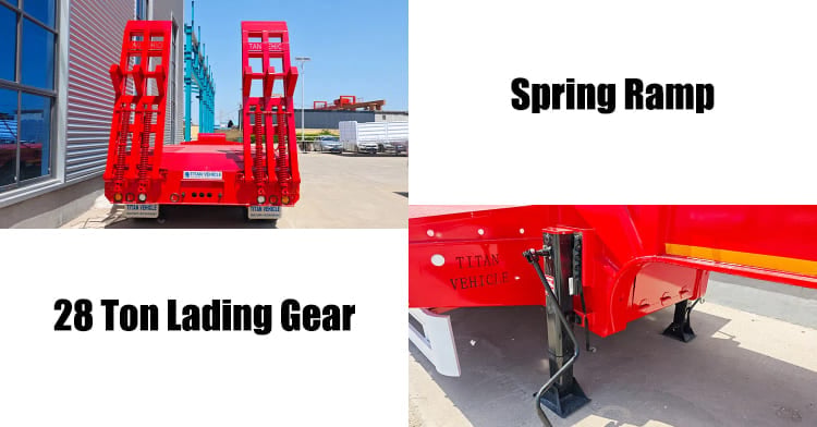 Heavy Load Excavator Semi Low Bed Trailer for Sale in Sierra Leone