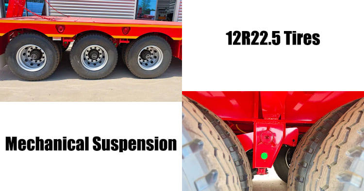 Heavy Load Excavator Semi Low Bed Trailer for Sale in Sierra Leone