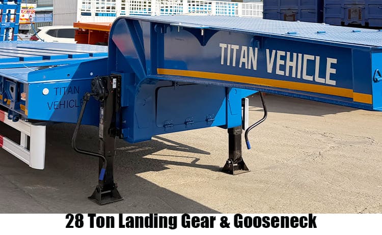 Hydraulic 3 Axle 40Ft Low Bed Trailer Price Manufacturers for Sale in Ghana