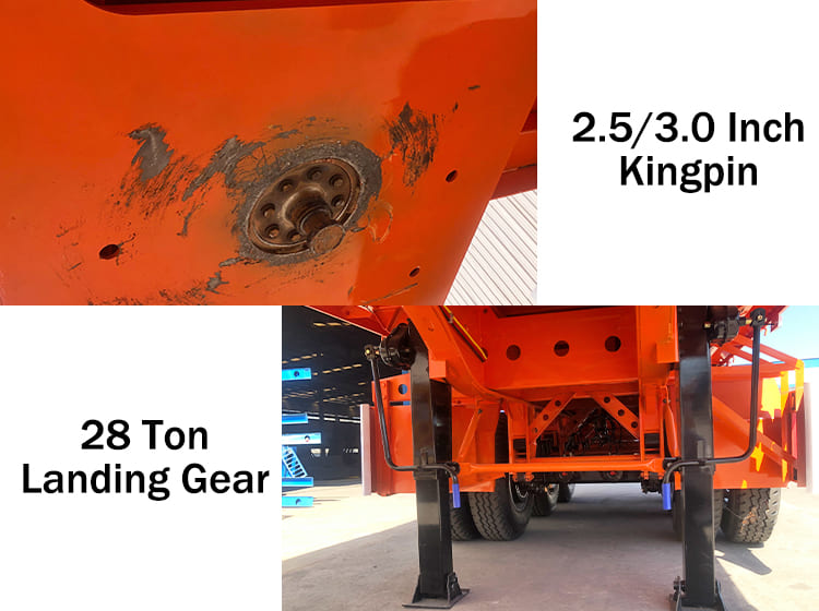 New Heavy Duty Hydraulic End Rock Dumper Trailer Truck Prices for Sale