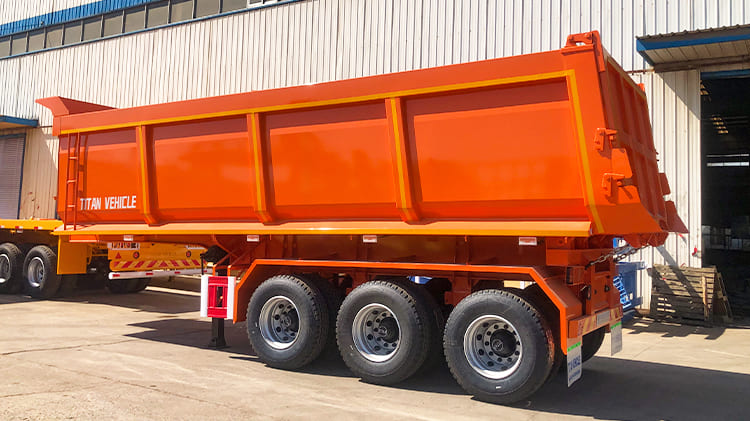 New Heavy Duty Hydraulic End Rock Dumper Trailer Truck Prices for Sale