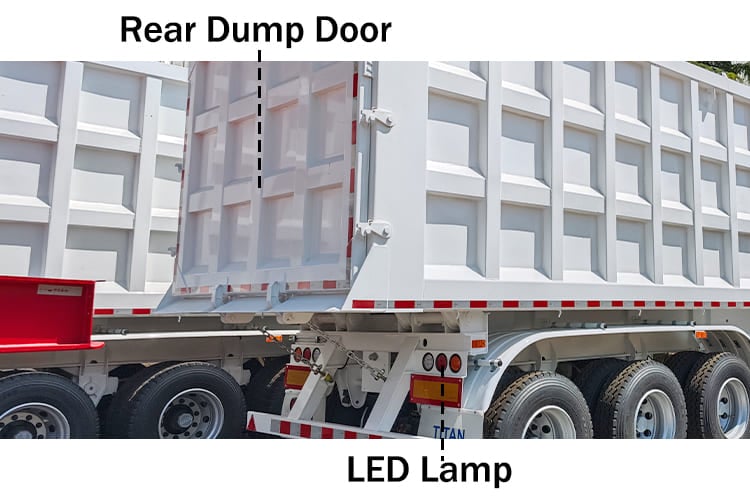 Rear Dump Semi Trailer Capacity for Sale in Sierra Leone