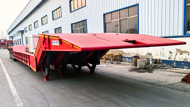 Mechanical Folding Gooseneck Lowboy Trailers for Sale in Nigeria