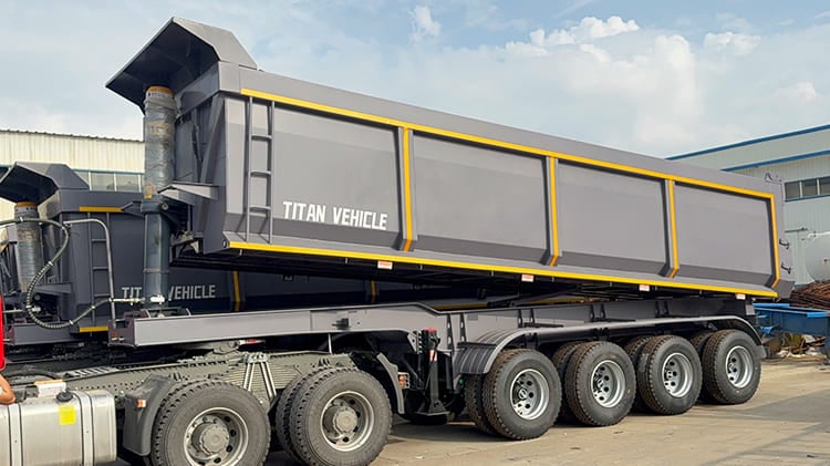 New Hydraulic Container Tractor Tipper Tipping Trailers Chassis Price for Sale Near Me