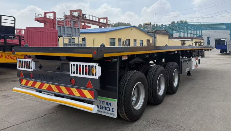 Tri Axle 40 Foot Flatbed Trailer for Sale Near Me in Uganda