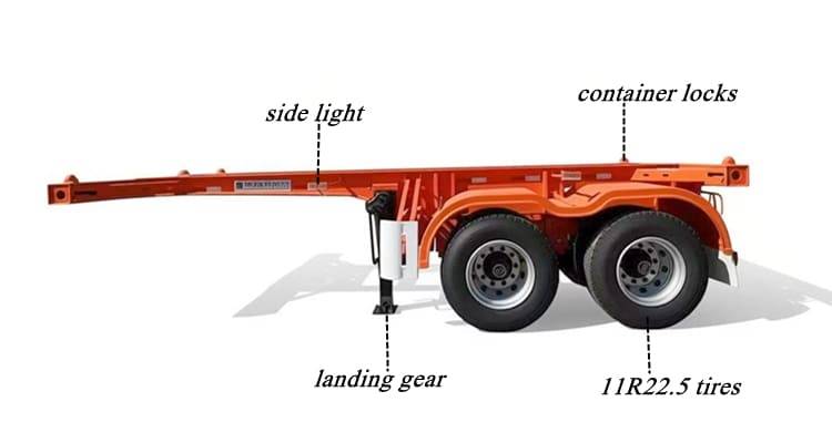 20 FT Shipping Container Trailer for Sale in Zambia