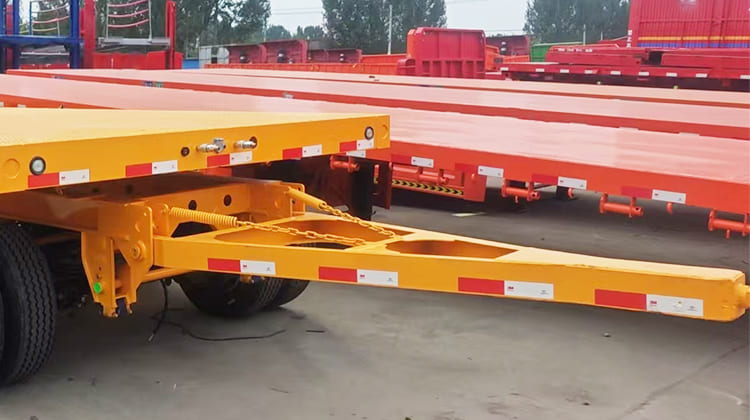 4 Axle Drawbar Low Loader Trailer for Sale