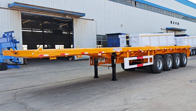 4 Axle 40 Ft Semi Truck Flatbed Trailer for Sale in Congo