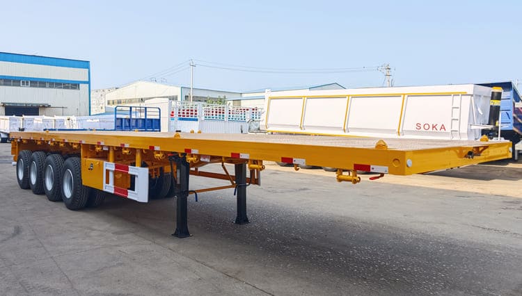 4 Axle 40 Ft Semi Truck Flatbed Trailer for Sale in Congo