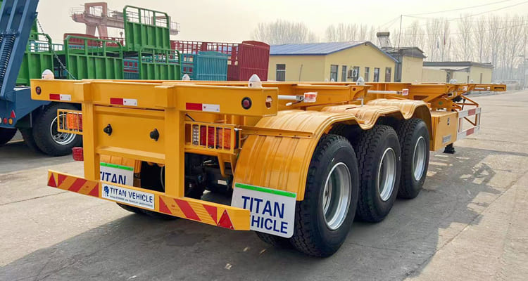 Tri Axle Container Skeletal Trailer for Sale