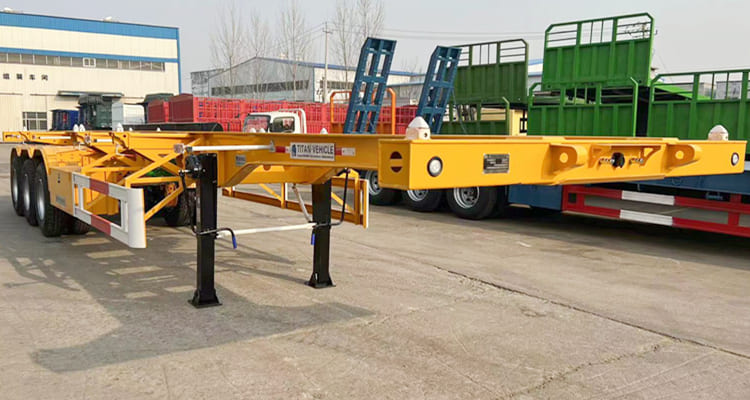 Tri Axle Container Skeletal Trailer for Sale