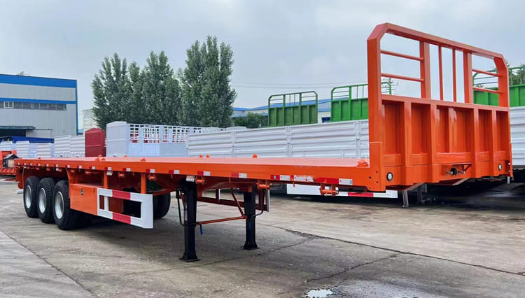 3 Axle 40 ft Flat Deck Semi Trailer for Sale in Uganda