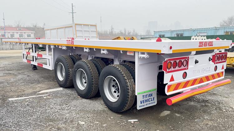 2026 New Model Tri Axle Flatbed Semi Trailer for Sale Near Me in Tanzania