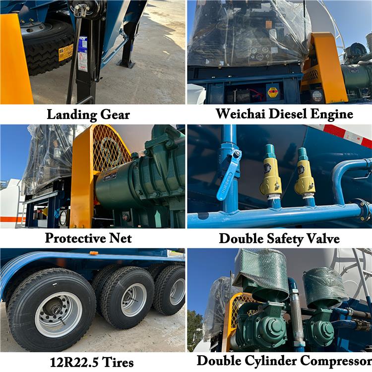 60 Ton Cement Bulker Tanker Trailer for Sale In Zambia