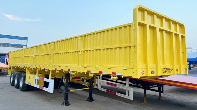 3 Axle Side Wall Semi Trailer with Side Boards