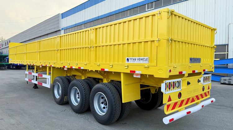 3 Axle Side Wall Semi Trailer with Side Boards