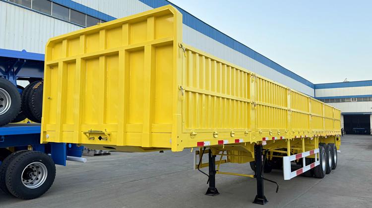 3 Axle Side Wall Semi Trailer with Side Boards