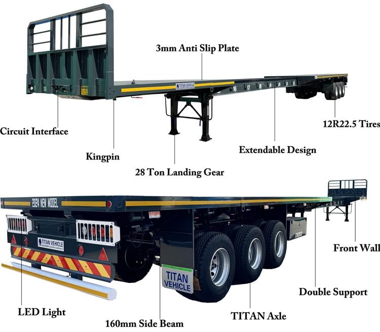 25m Telescopic Trailer for Sale In Guyana