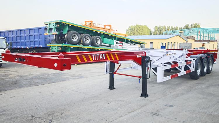 New Intermodal Tri Axle Container Chassis Trailer for Sale
