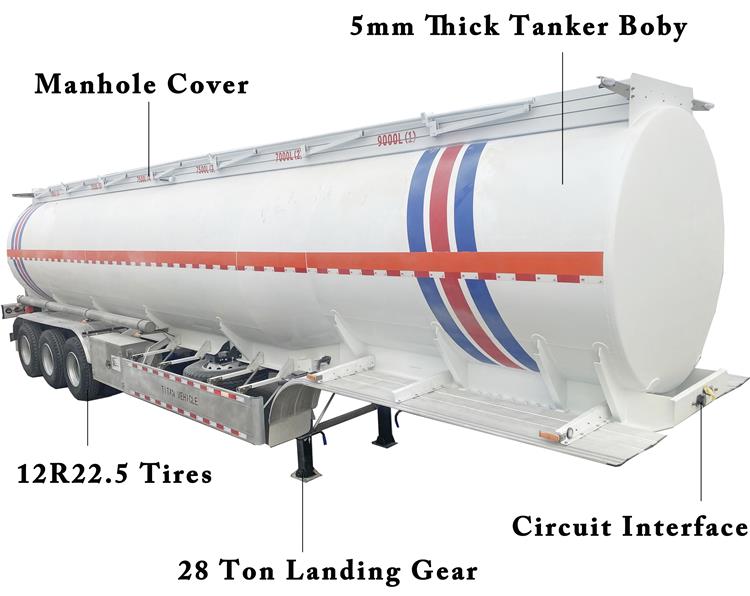 46000 Liters Aluminum Tanker Trailer for Sale In Jamaica
