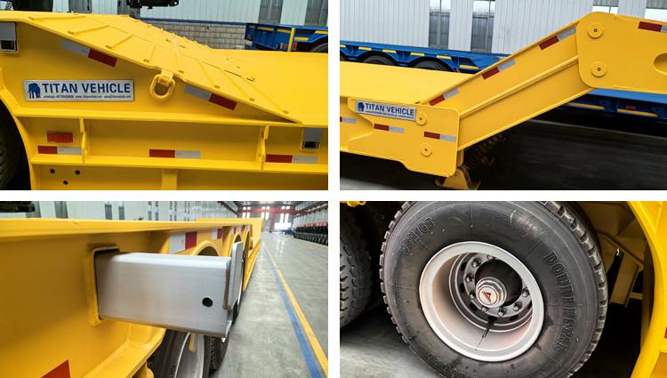Tri Axle 80 Ton Folding Neck Lowboy Trailer for Sale in Saudi Arabia