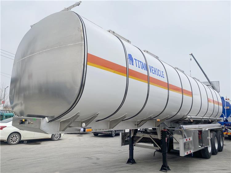 Tri Axle 45000 Liters Aluminum Tanker Trailer for Sale In Tanzania