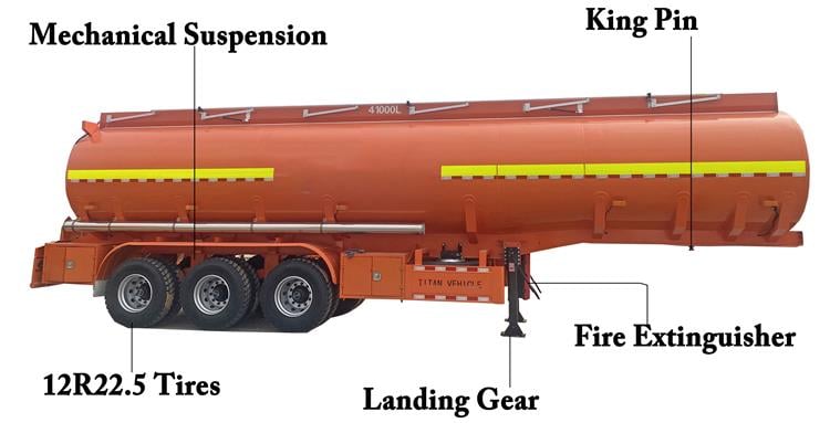 41000 L Monoblock Tanker Trailer for Sale In Ghana