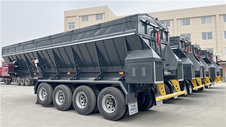 4 Axle 80 Ton Conveyor Tipper Trailer for Sale In Turkmenistan