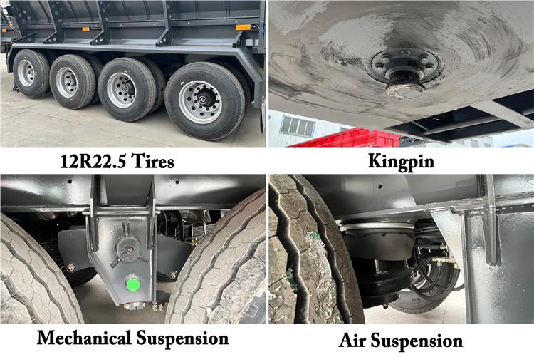 4 Axle 80 Ton Conveyor Tipper Trailer for Sale In Turkmenistan