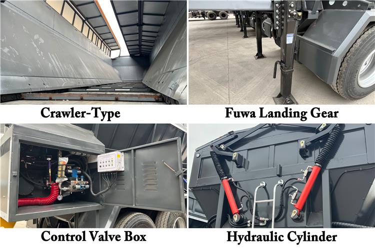 4 Axle 80 Ton Conveyor Tipper Trailer for Sale In Turkmenistan