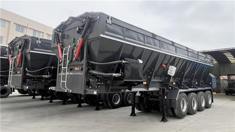 4 Axle 80 Ton Conveyor Tipper Trailer for Sale In Turkmenistan