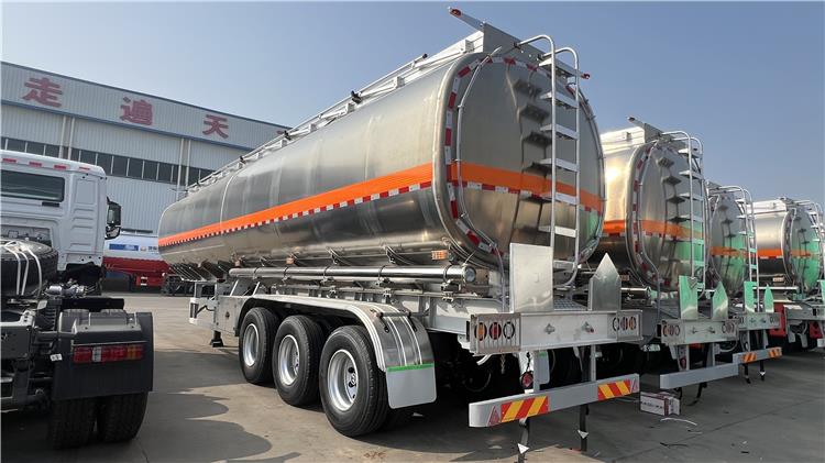 3 Axle Aluminum Tanker Trailer with 5 Compartment for Sale In Costa Rica