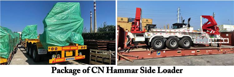 45 Ton CN Hammar Side Loader Trailer for Sale in Papua New Guinea