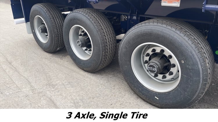 3 Axle Single Tire Flatbed Trailer for Sale in Saudi Arabia