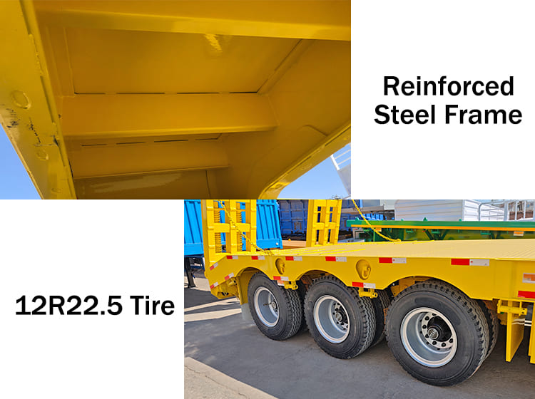 3 Axle Low Bed Trailer Price Manufacturers for Sale in Nigeria