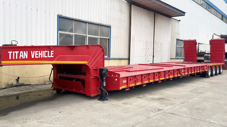 4 Line 8 Axle 150 Ton Lowbed Trailer for Sale in Nigeria