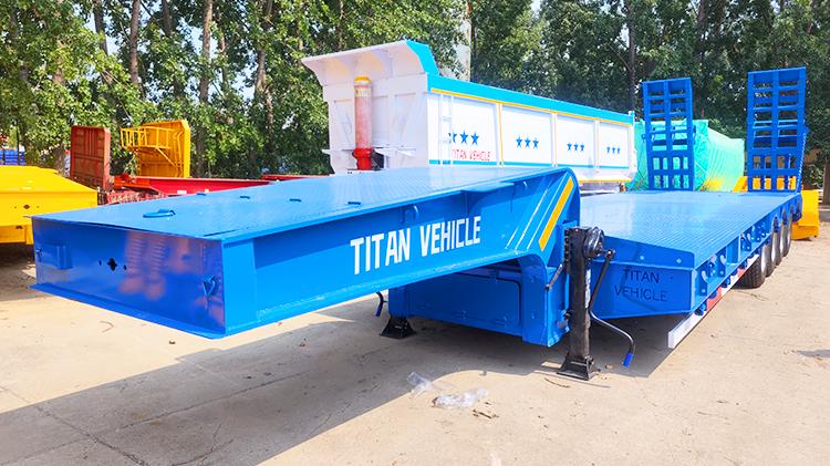 Titan 4 Axle 100 ton Low Bed Trailer for Sale in Nigeria