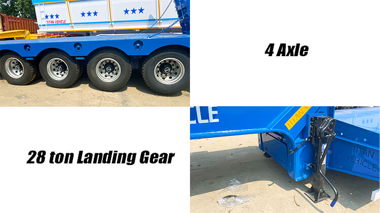 Titan 4 Axle 100 ton Low Bed Trailer for Sale in Nigeria