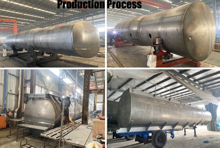 42000 Liters Diesel Fuel Tank Trailer for Sale in Uganda