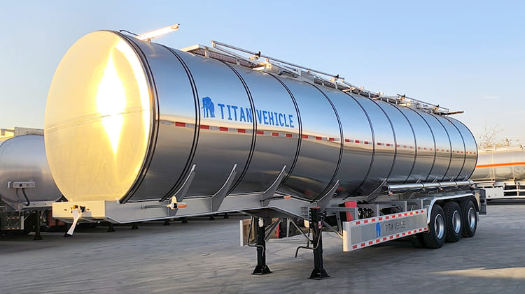 TITAN 50000L Stainless Steel Fuel Tank Semi Trailer for Sale in Bamako, Mali