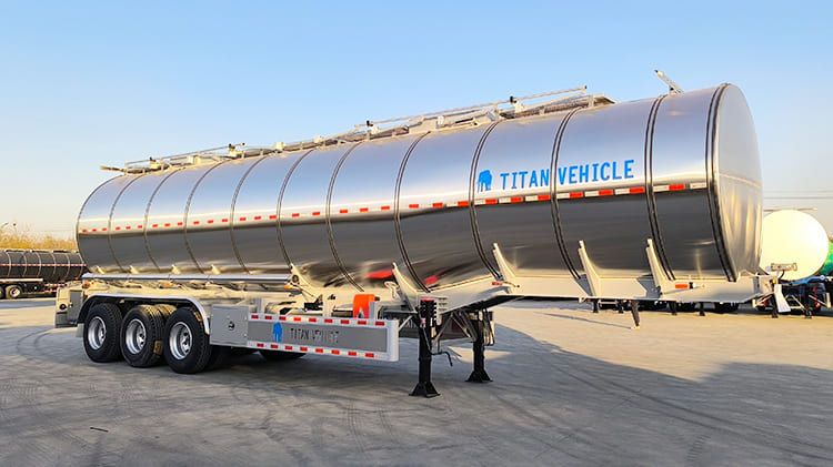 TITAN 50000L Stainless Steel Fuel Tank Semi Trailer for Sale in Bamako, Mali